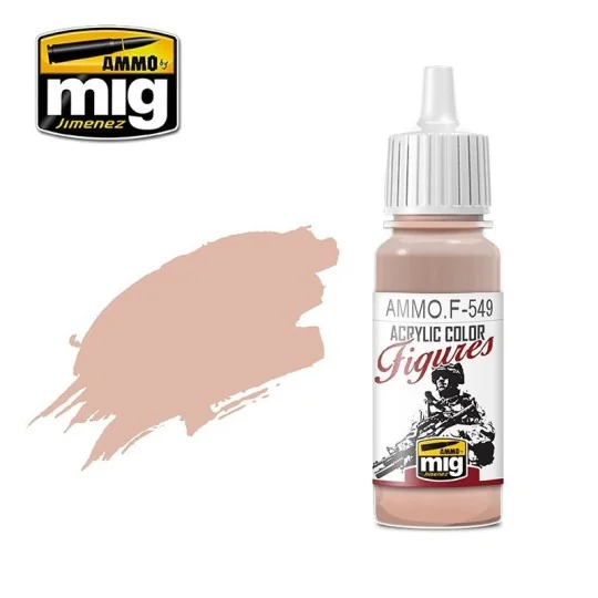 Mig 17ml Base Skin Tone Acrylic Paint A.MIG-F549-Mig 17ml Base Skin Tone Acrylic Paint - A.MIG-F549