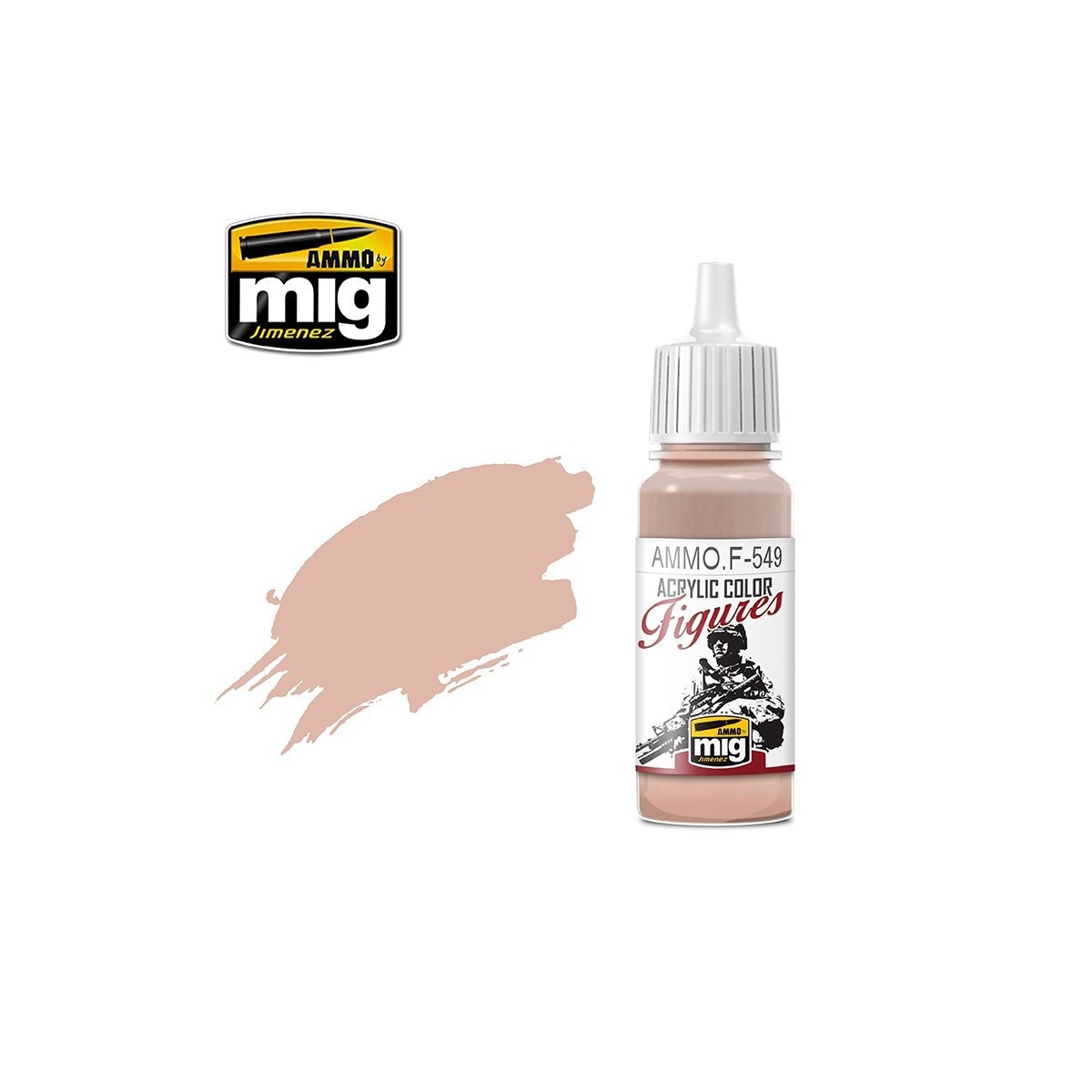 Peinture acrylique TON DE PEAU DE BASE 17ml Mig AMMO - MIG Jimenez A.MIG-F549 - 1