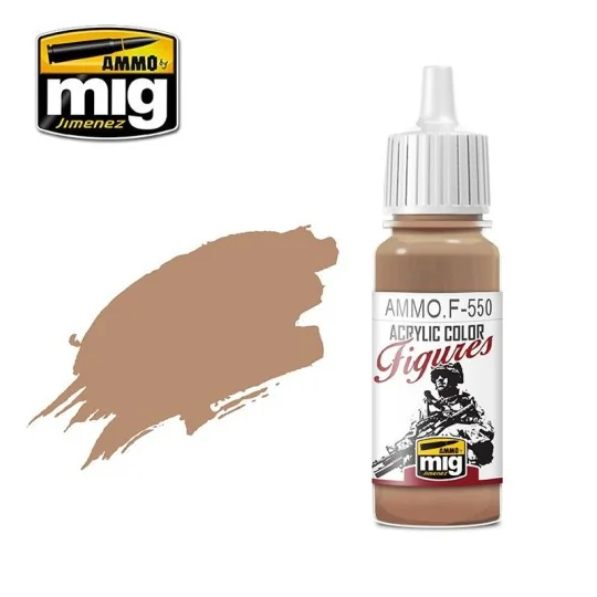 Peinture acrylique TON DE PEAU CHAUD 17ml Mig AMMO - MIG Jimenez A.MIG-F550 - 1 A.MIG-F550-Peinture acrylique TON DE PEAU CHAUD 17ml Mig - A.MIG-F550