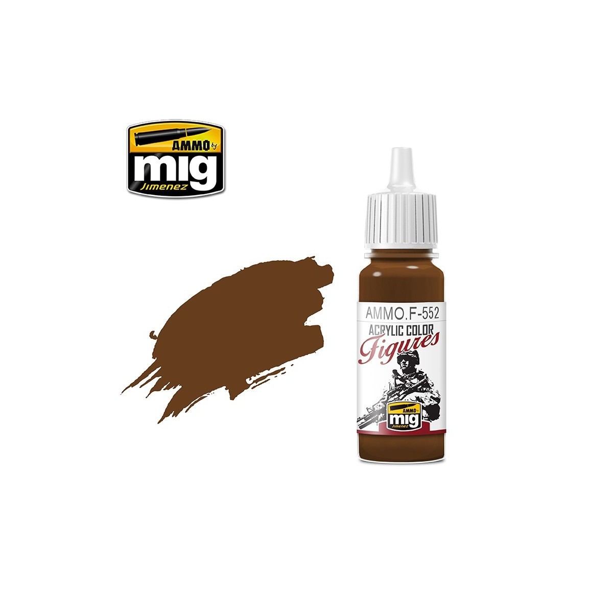 Acrylic paint CUIR ROUGE 17ml Mig - A.MIG-F552