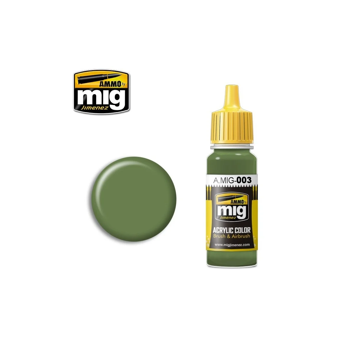 Peinture acrylique RAL 6011 VERT RÉSÉDA 17ml Mig AMMO - MIG Jimenez A.MIG-0003 - 1 Peinture acrylique RAL 6011 VERT RÉSÉDA 17ml Mig AMMO - MIG Jimenez A.MIG-0003 - 1