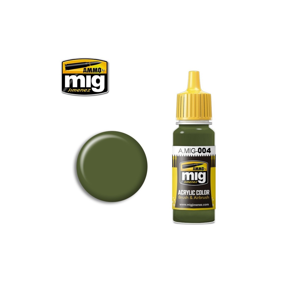 Peinture acrylique RAL 6011 B VERT RÉSÉDA 17ml Mig AMMO - MIG Jimenez A.MIG-0004 - 1