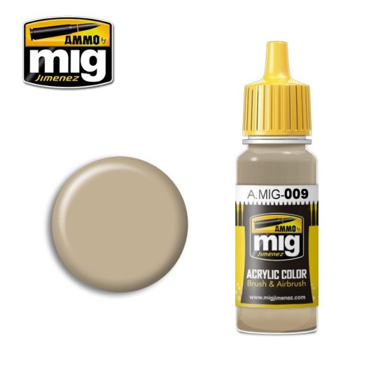 A.MIG-0009-Mig RAL 7027 Sand Grey Acrylic Paint 17ml