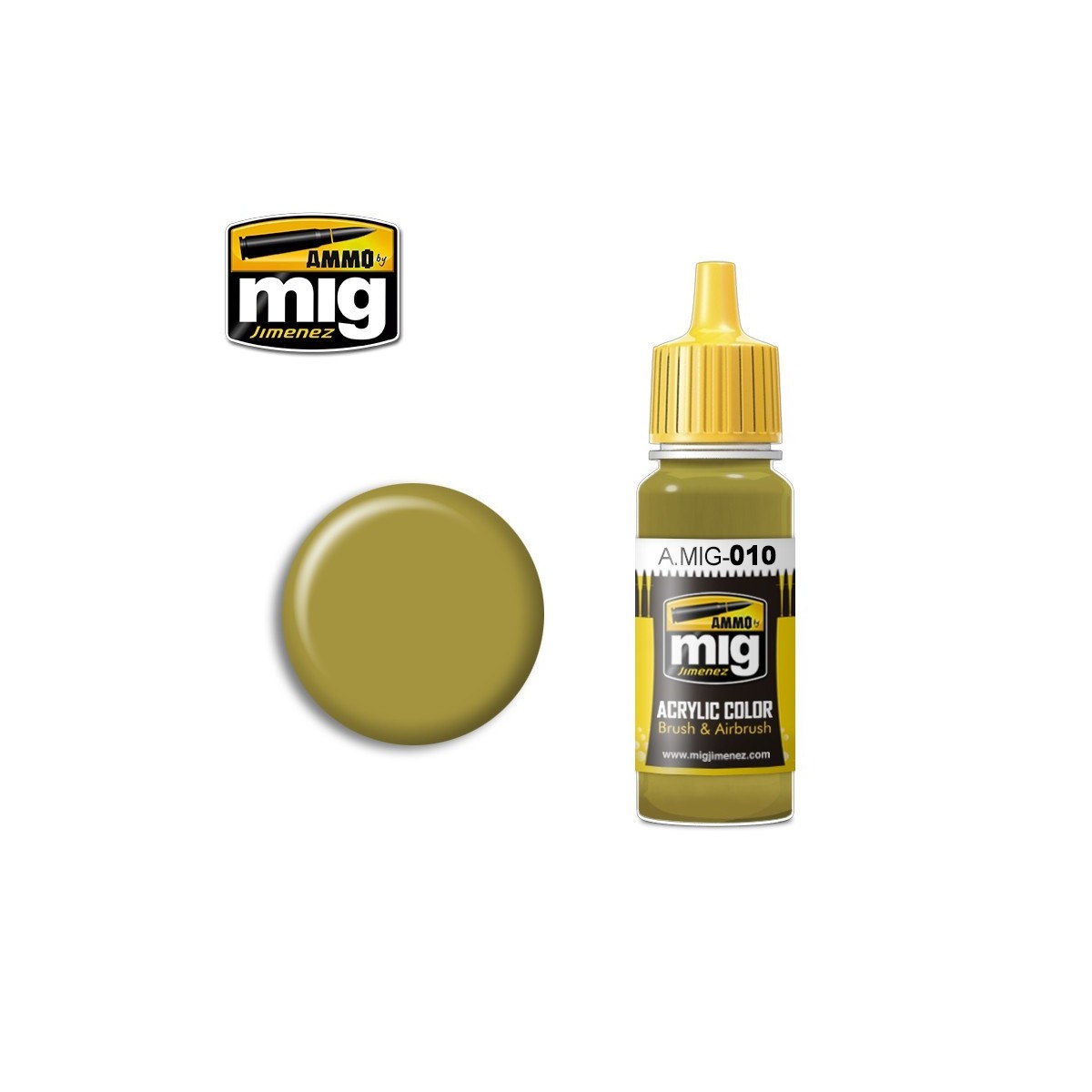 Peinture acrylique RAL 7028 JAUNE FONCÉ (MI-GUERRE) 17ml Mig AMMO - MIG Jimenez A.MIG-0010 - 1