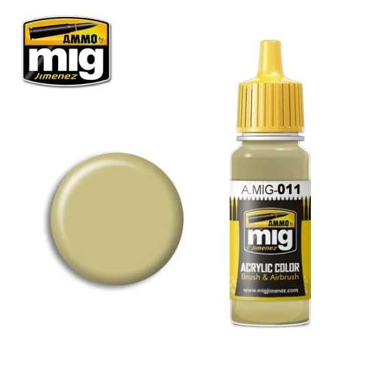 Acrylic paint RAL 7028 DARK YELLOW '44 DG I 17ml Mig A.MIG-0011-Acrylic paint RAL 7028 DARK YELLOW '44 DG I 17ml Mig - A.MIG-0011