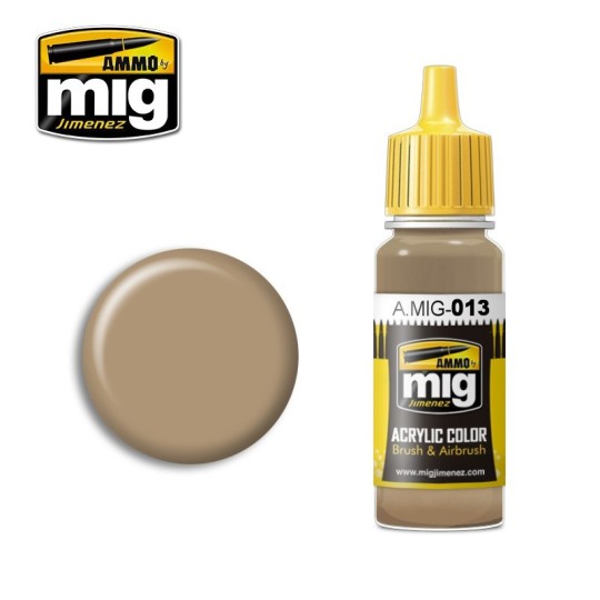 A.MIG-0013-Acrylic paint RAL 8000 BROWN YELLOW 17ml Mig