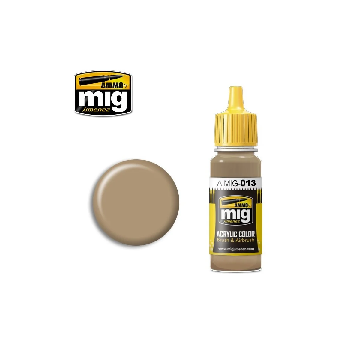 Peinture acrylique RAL 8000 BRUN JAUNE 17ml Mig AMMO - MIG Jimenez A.MIG-0013 - 1 Peinture acrylique RAL 8000 BRUN JAUNE 17ml Mig AMMO - MIG Jimenez A.MIG-0013 - 1