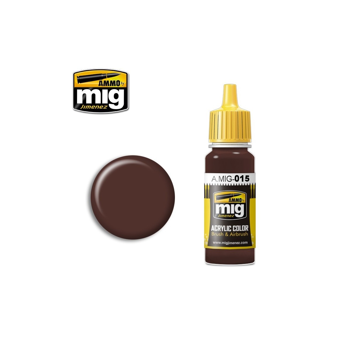 Mig RAL 8017 Chocolate Brown Acrylic Paint 17ml