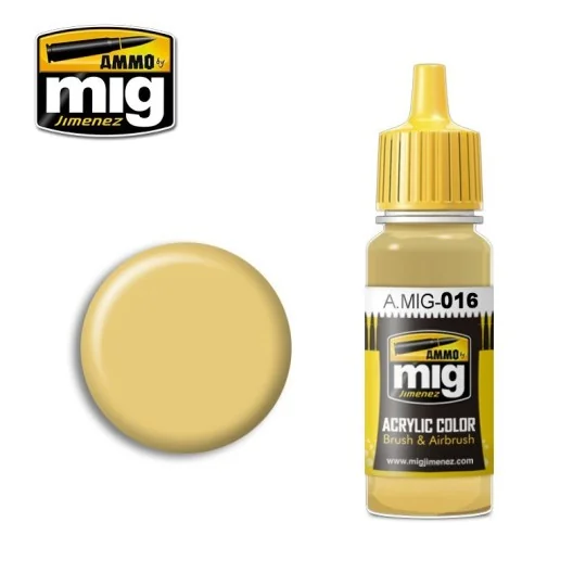 Peinture acrylique RAL 8020 BRUN JAUNE 17ml Mig AMMO - MIG Jimenez A.MIG-0016 - 1 A.MIG-0016-Peinture acrylique RAL 8020 BRUN JAUNE 17ml Mig - A.MIG-0016