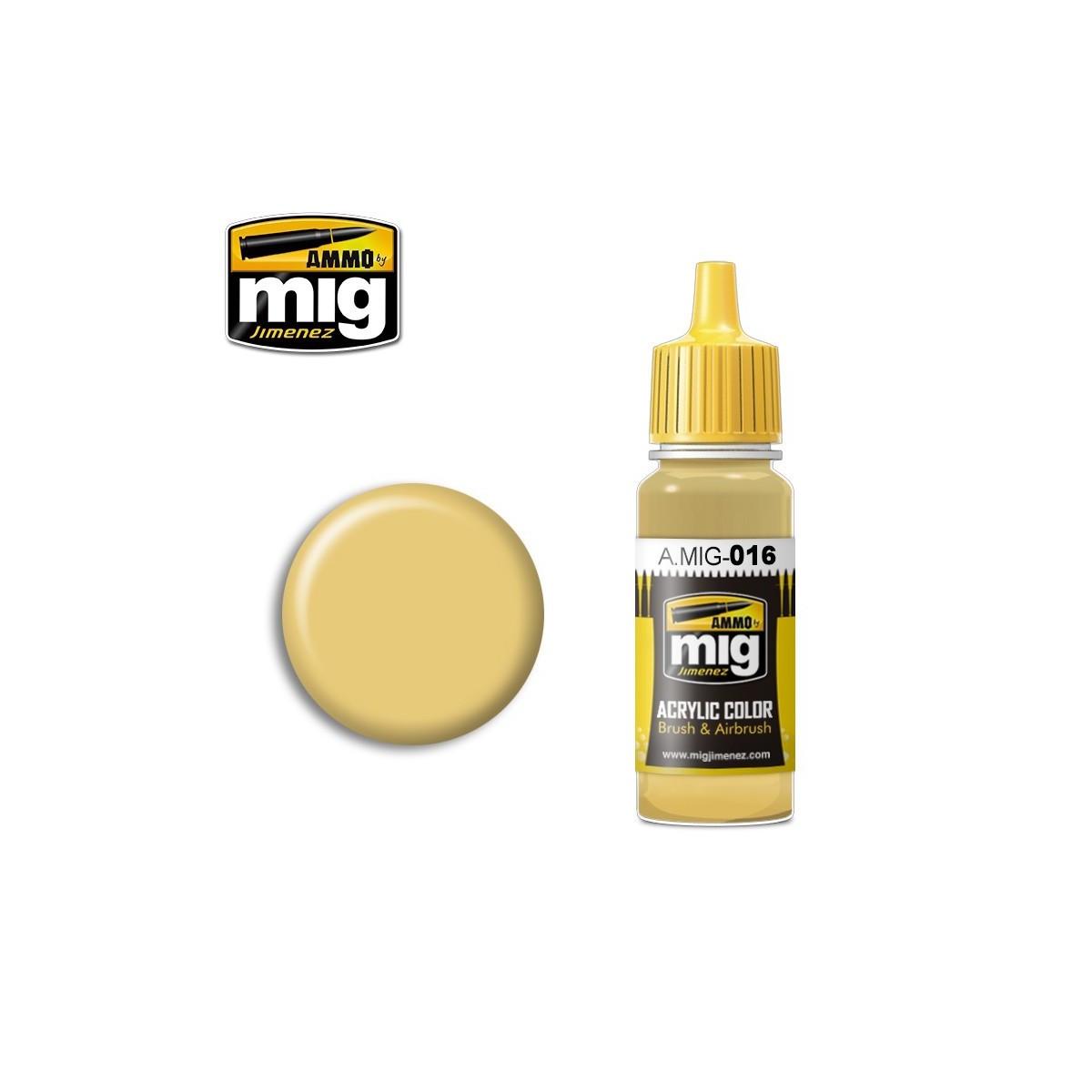 Acrylic paint RAL 8020 YELLOW BROWN 17ml Mig