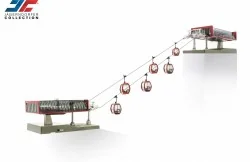 Jaegerndorfer 82495 Ski lift, set of six cabins, pylon, with two st...