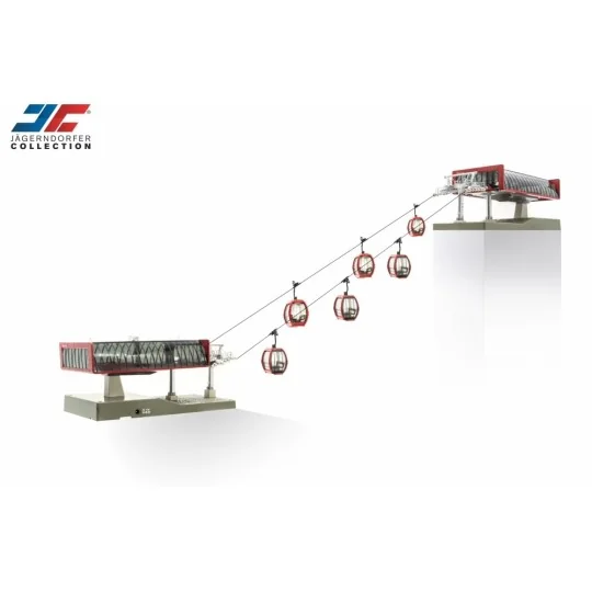 JC82496-Jaegerndorfer 82495 Ski lift, set of six cabins, pylon, with two stations, motorized