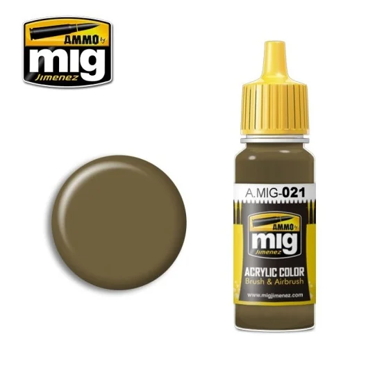 A.MIG-0021-Mig 7K Russian Bronze Acrylic Paint 17ml - A.MIG-0021