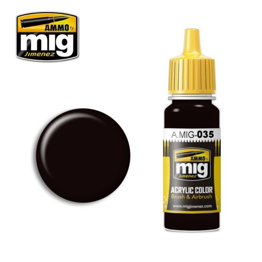 A.MIG-0035-Dark Tracks Acrylic Paint 17ml Mig