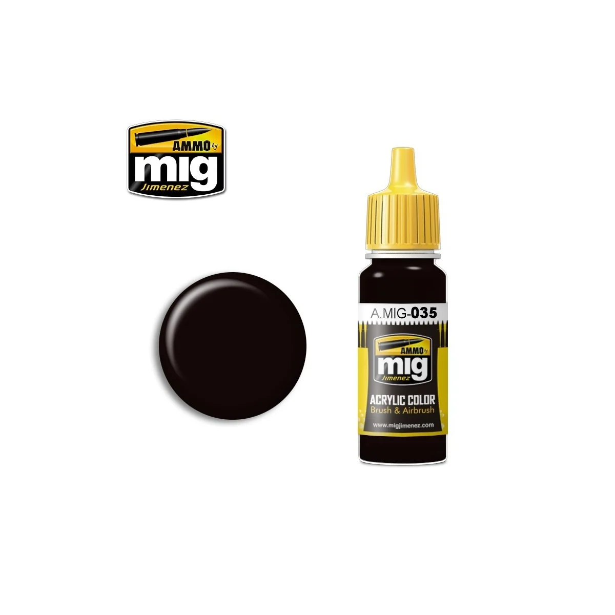 Peinture acrylique PISTES SOMBRE 17ml Mig AMMO - MIG Jimenez A.MIG-0035 - 1