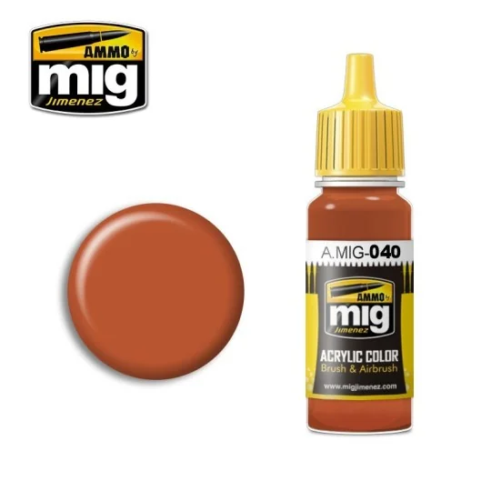 A.MIG-0040-Peinture acrylique ROUILLE MOYENNE 17ml Mig - A.MIG-0040