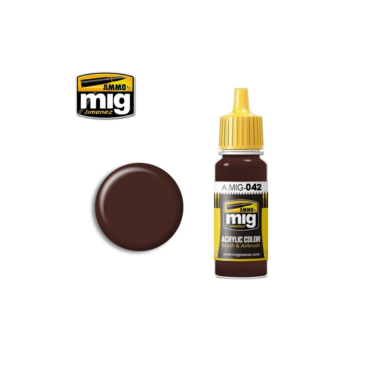 Peinture acrylique ROUILLE VIEILLE 17ml Mig AMMO - MIG Jimenez A.MIG-0042 - 1