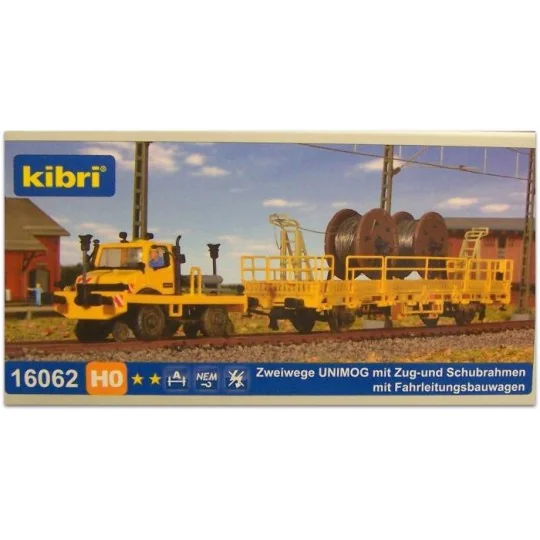 Kibri_16062-Kibri 16062 Engin Unimog pour entretien des voies