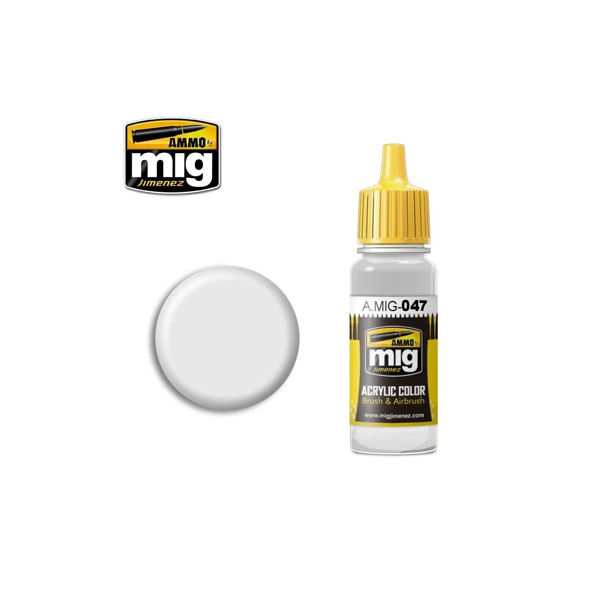 Satin White Acrylic Paint 17ml Mig Satin White Acrylic Paint 17ml Mig