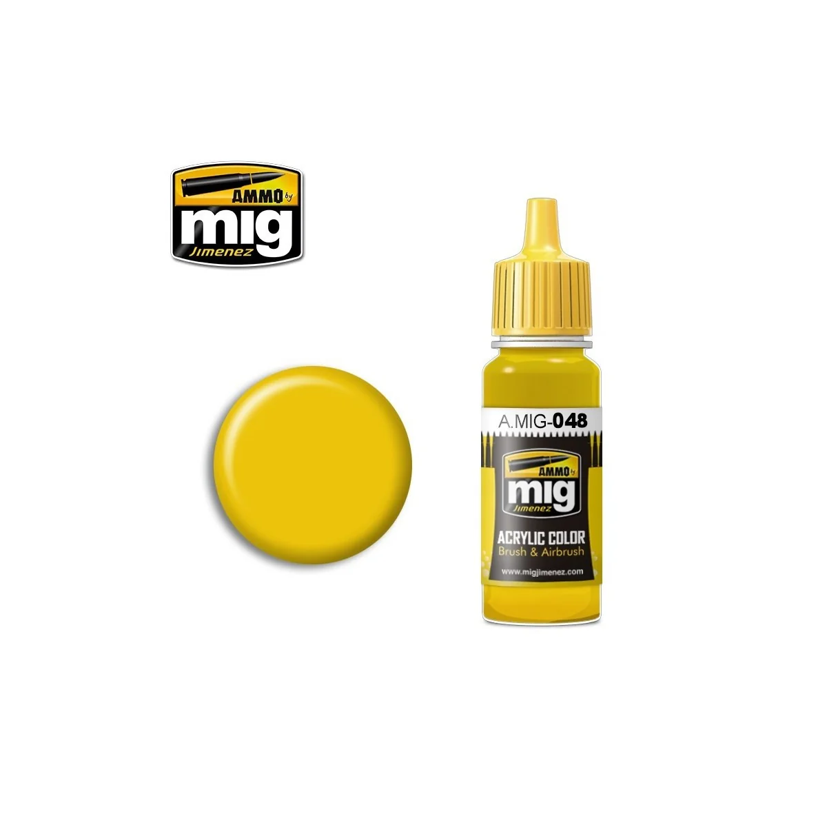 Peinture acrylique JAUNE 17ml Mig AMMO - MIG Jimenez A.MIG-0048 - 1
