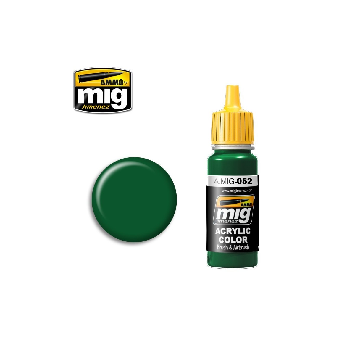 Peinture acrylique VERT PROFOND 17ml Mig AMMO - MIG Jimenez A.MIG-0052 - 1 Peinture acrylique VERT PROFOND 17ml Mig AMMO - MIG Jimenez A.MIG-0052 - 1