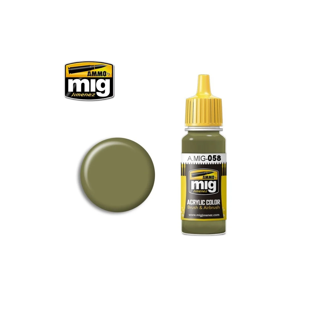 Mig Light Green Khaki Acrylic Paint 17ml