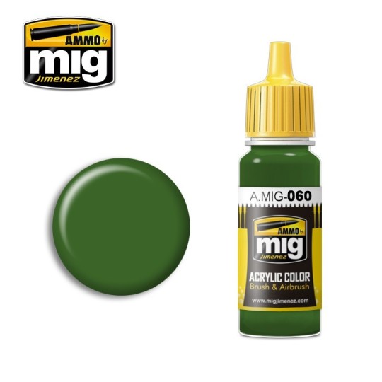 Peinture acrylique VERT PÂLE 17ml Mig AMMO - MIG Jimenez A.MIG-0060 - 1 A.MIG-0060-Peinture acrylique VERT PÂLE 17ml Mig
