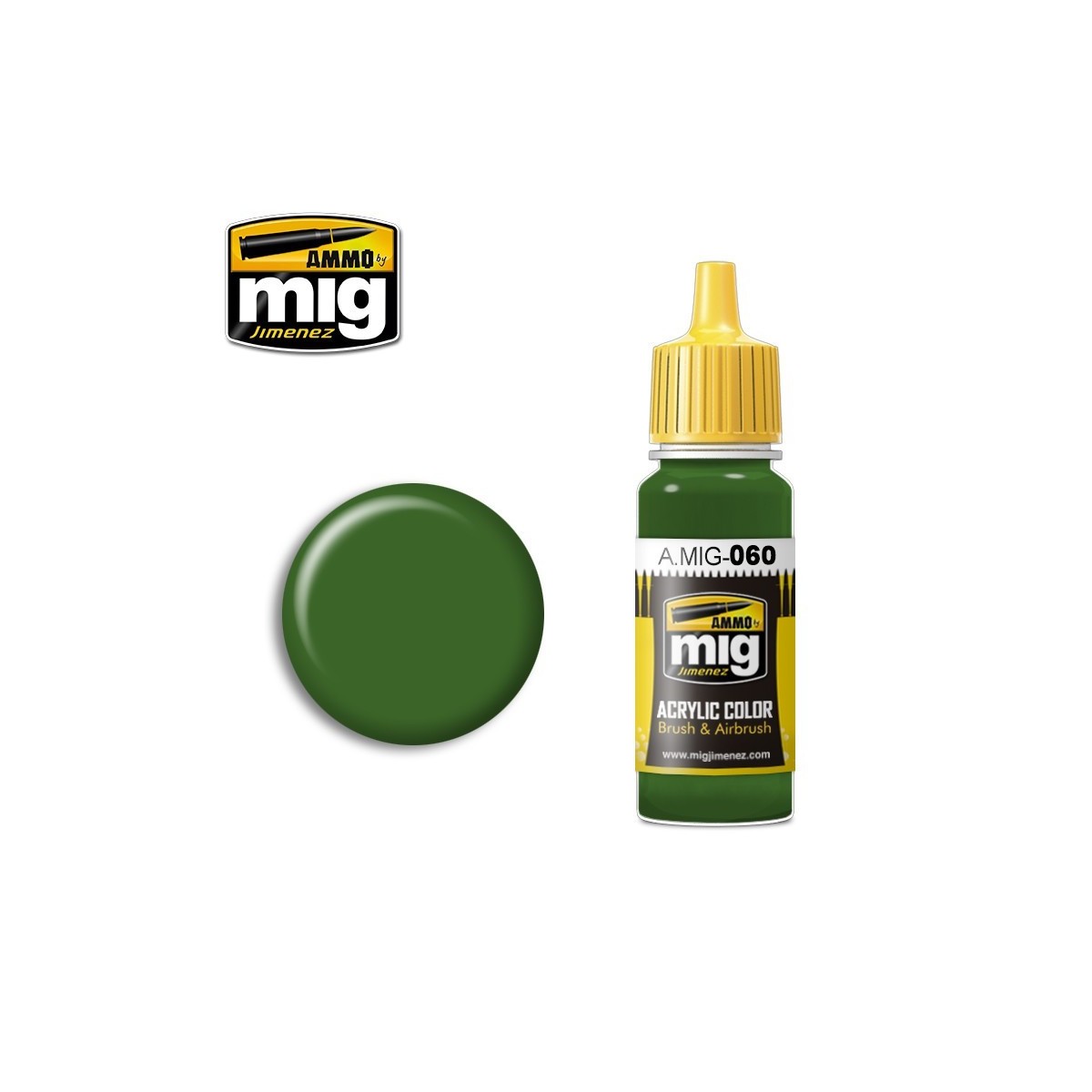 Peinture acrylique VERT PÂLE 17ml Mig AMMO - MIG Jimenez A.MIG-0060 - 1