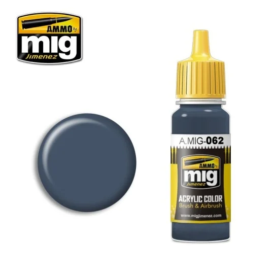 Mig French Blue Acrylic Paint 17ml A.MIG-0062-Mig French Blue Acrylic Paint 17ml - A.MIG-0062