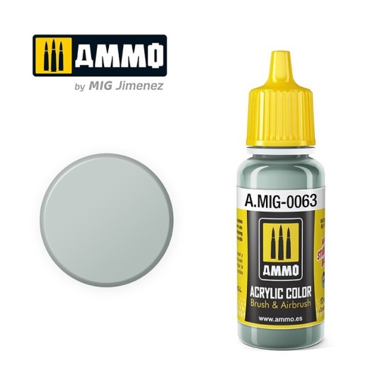 A.MIG-0063-RLM 76 PALE GREY 17ml Mig Acrylic Paint