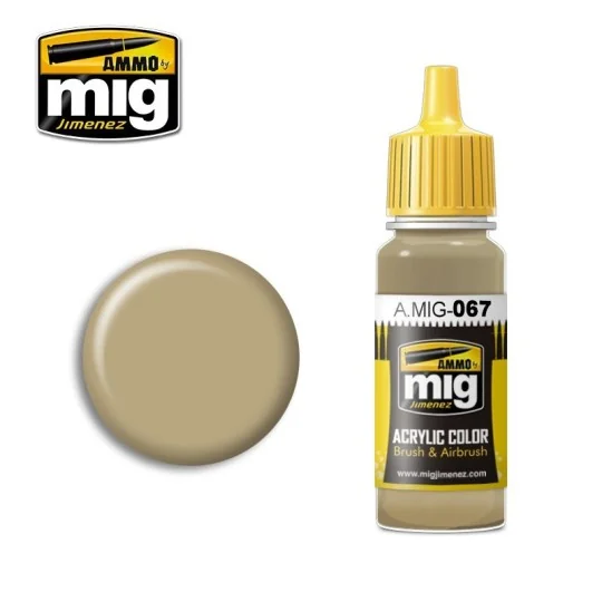 Peinture acrylique GRIS SABLE CLAIR 17ml Mig AMMO - MIG Jimenez A.MIG-0067 - 1 A.MIG-0067-Peinture acrylique GRIS SABLE CLAIR 17ml Mig - A.MIG-0067