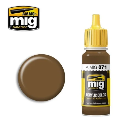 Peinture acrylique KAKI 17ml Mig AMMO - MIG Jimenez A.MIG-0071 - 1 A.MIG-0071-Peinture acrylique KAKI 17ml Mig - A.MIG-0071