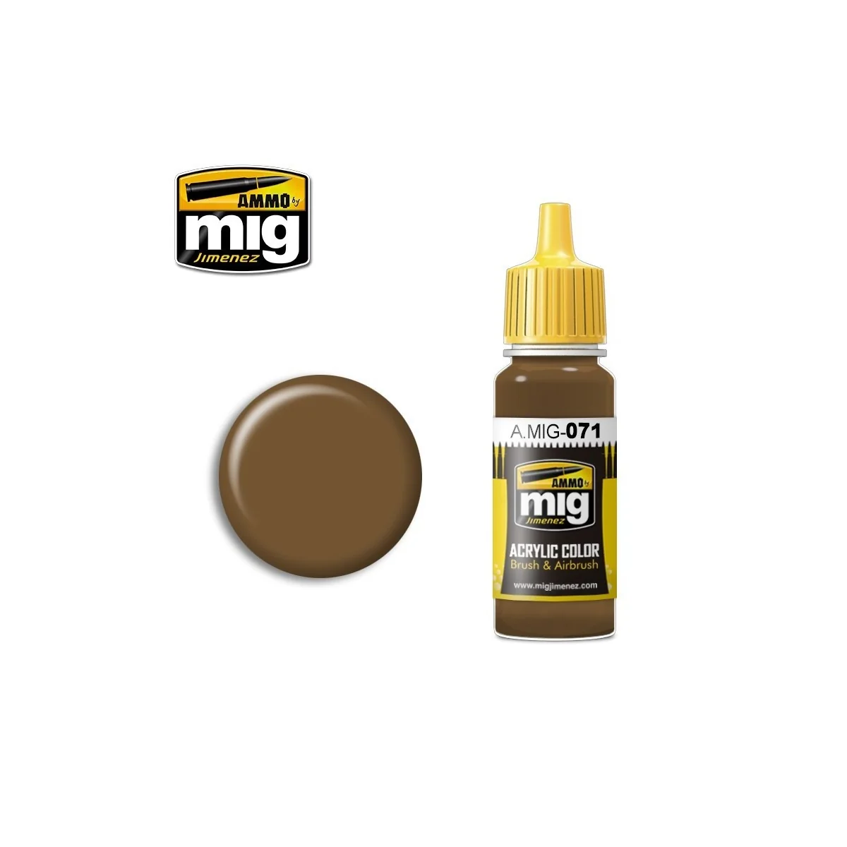 Peinture acrylique KAKI 17ml Mig AMMO - MIG Jimenez A.MIG-0071 - 1 Peinture acrylique KAKI 17ml Mig AMMO - MIG Jimenez A.MIG-0071 - 1