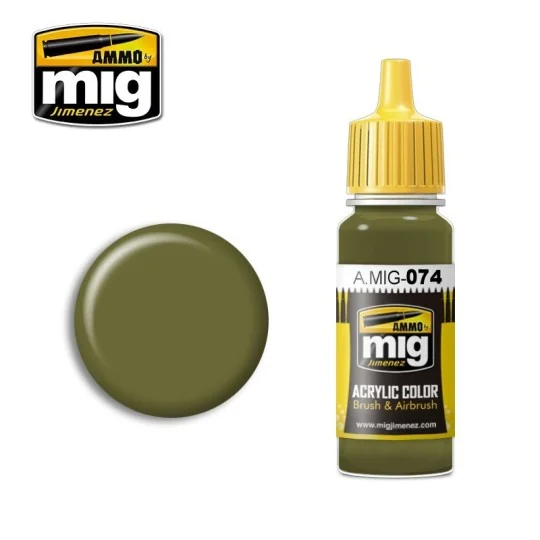A.MIG-0074-Peinture acrylique MOUSSE VERTE 17ml Mig - A.MIG-0074