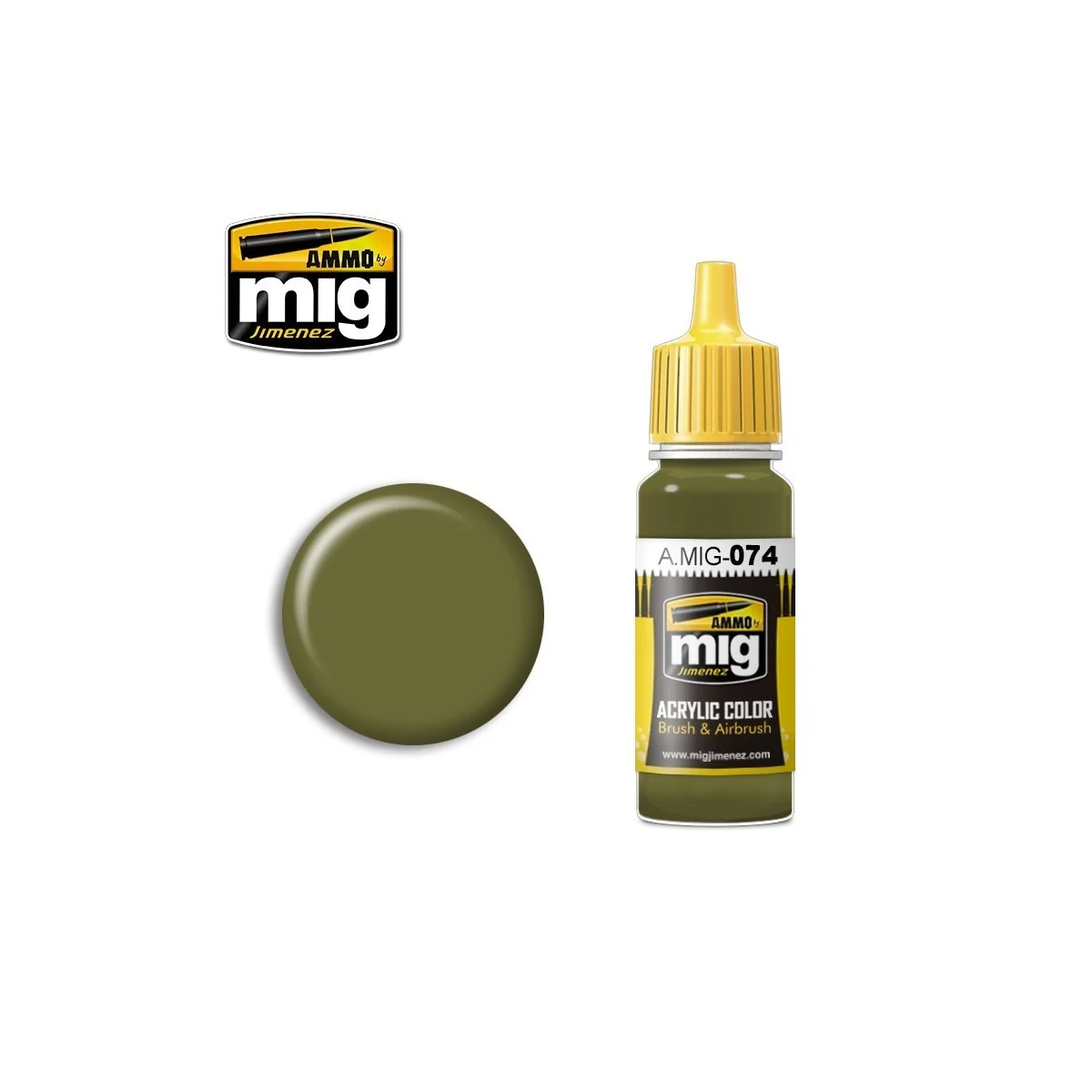 Peinture acrylique MOUSSE VERTE 17ml Mig AMMO - MIG Jimenez A.MIG-0074 - 1