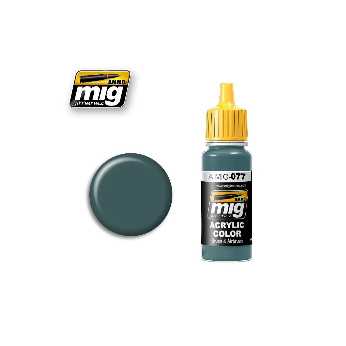 Dull Green Acrylic Paint 17ml Mig Dull Green Acrylic Paint 17ml Mig