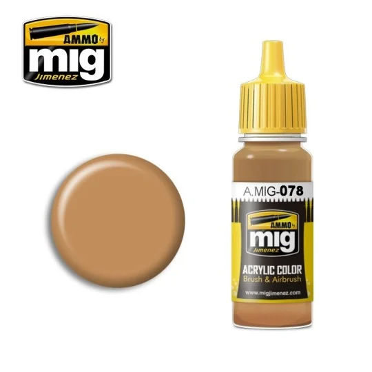 A.MIG-0078-Peinture acrylique TERRE OCRE 17ml Mig - A.MIG-0078