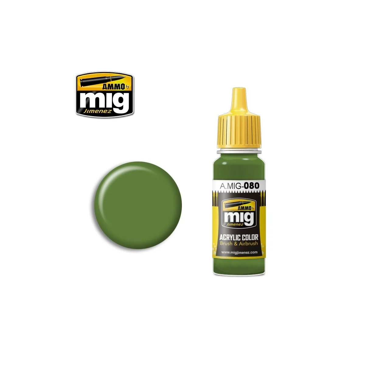 Bright Green Acrylic Paint AMT-4 17ml Mig