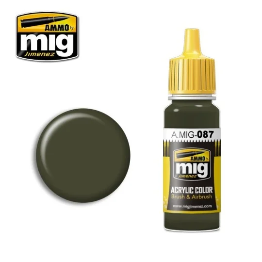 A.MIG-0087-Mig RAL 6014 Olive Yellow Acrylic Paint 17ml - A.MIG-0087