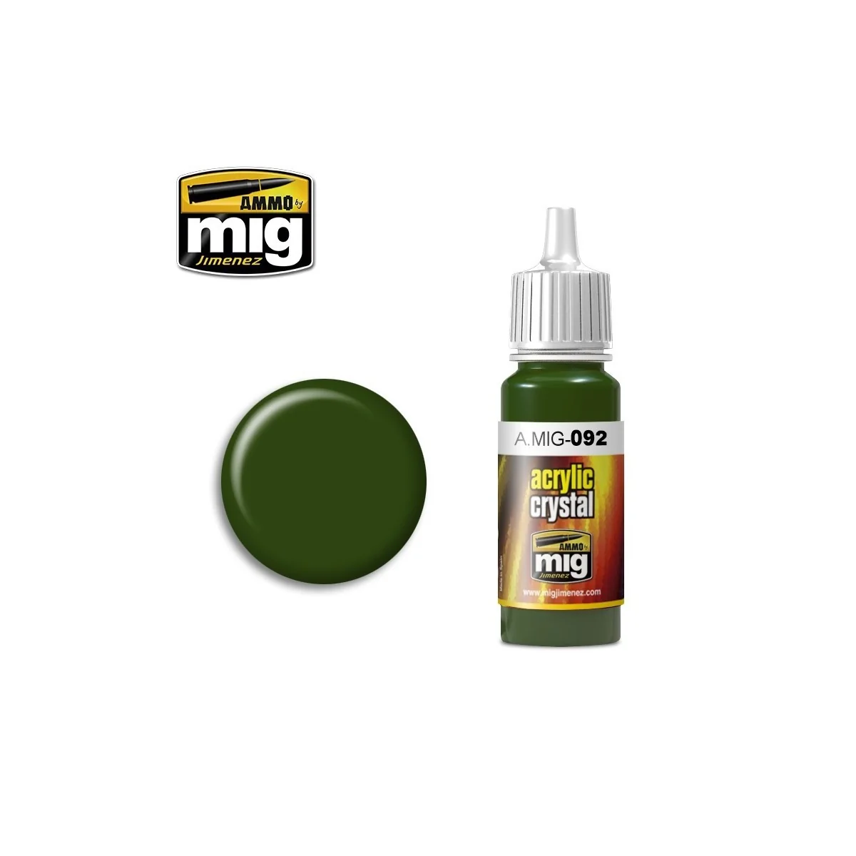 Peinture acrylique VERT CRISTAL 17ml Mig AMMO - MIG Jimenez A.MIG-0092 - 1 Peinture acrylique VERT CRISTAL 17ml Mig AMMO - MIG Jimenez A.MIG-0092 - 1