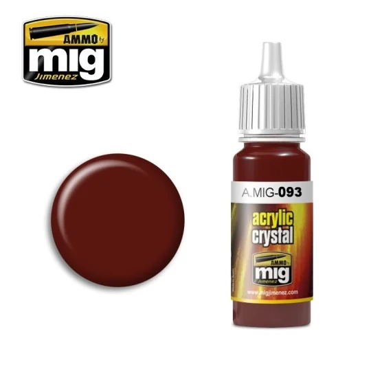 A.MIG-0093-Crystal Red Acrylic Paint 17ml Mig - A.MIG-0093