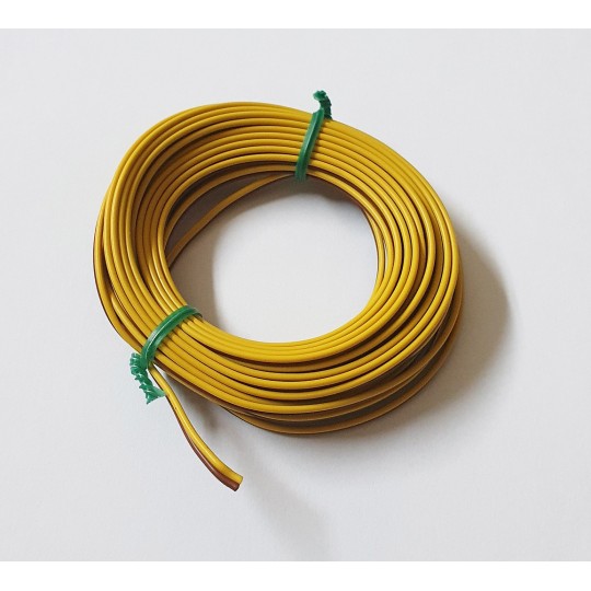 Herkat_3631-Herkat 3631 Double Wiring Wire, Brown/Yellow, 5 meters, 0.14m2