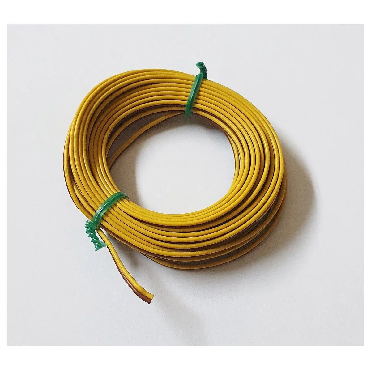 Herkat 3631 Double Wiring Wire, Brown/Yellow, 5 meters, 0.14m2