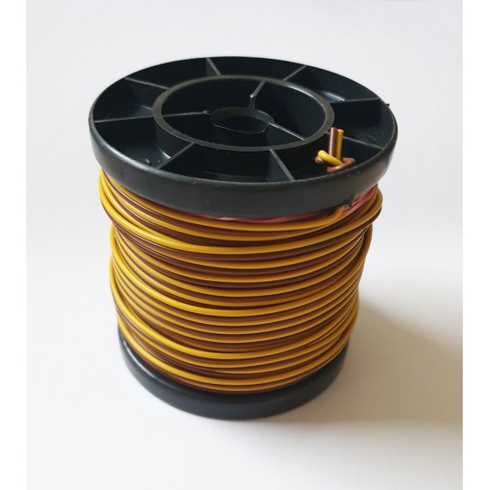 Herkat_3632-Herkat 3632 Double Wiring Wire, Brown/Yellow, 25 meters, 0.14m2