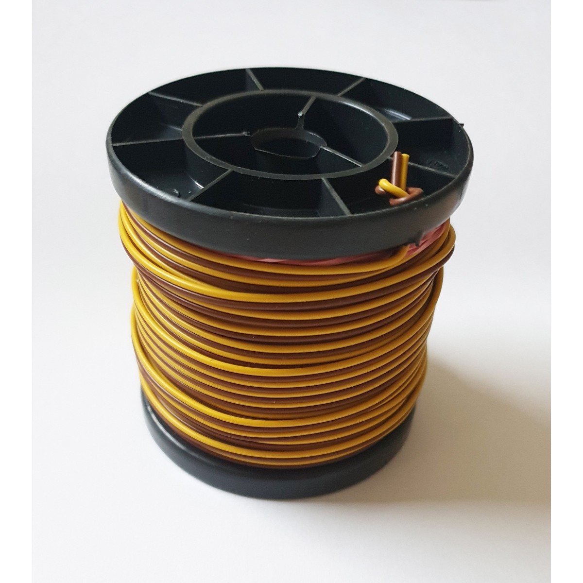 Herkat 3632 Double Wiring Wire, Brown/Yellow, 25 meters, 0.14m2 - H...