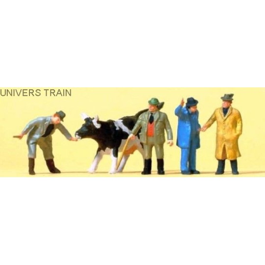 Preiser_14039-Preiser 14039  commerce de bétail