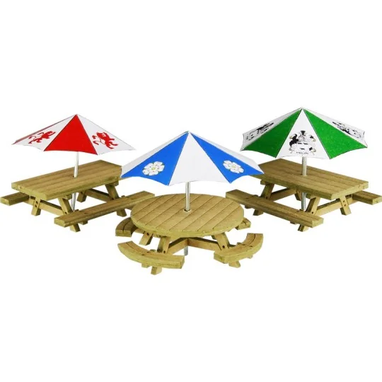 MET-PO510-Metcalfe PO510 Model Kit, Picnic Tables