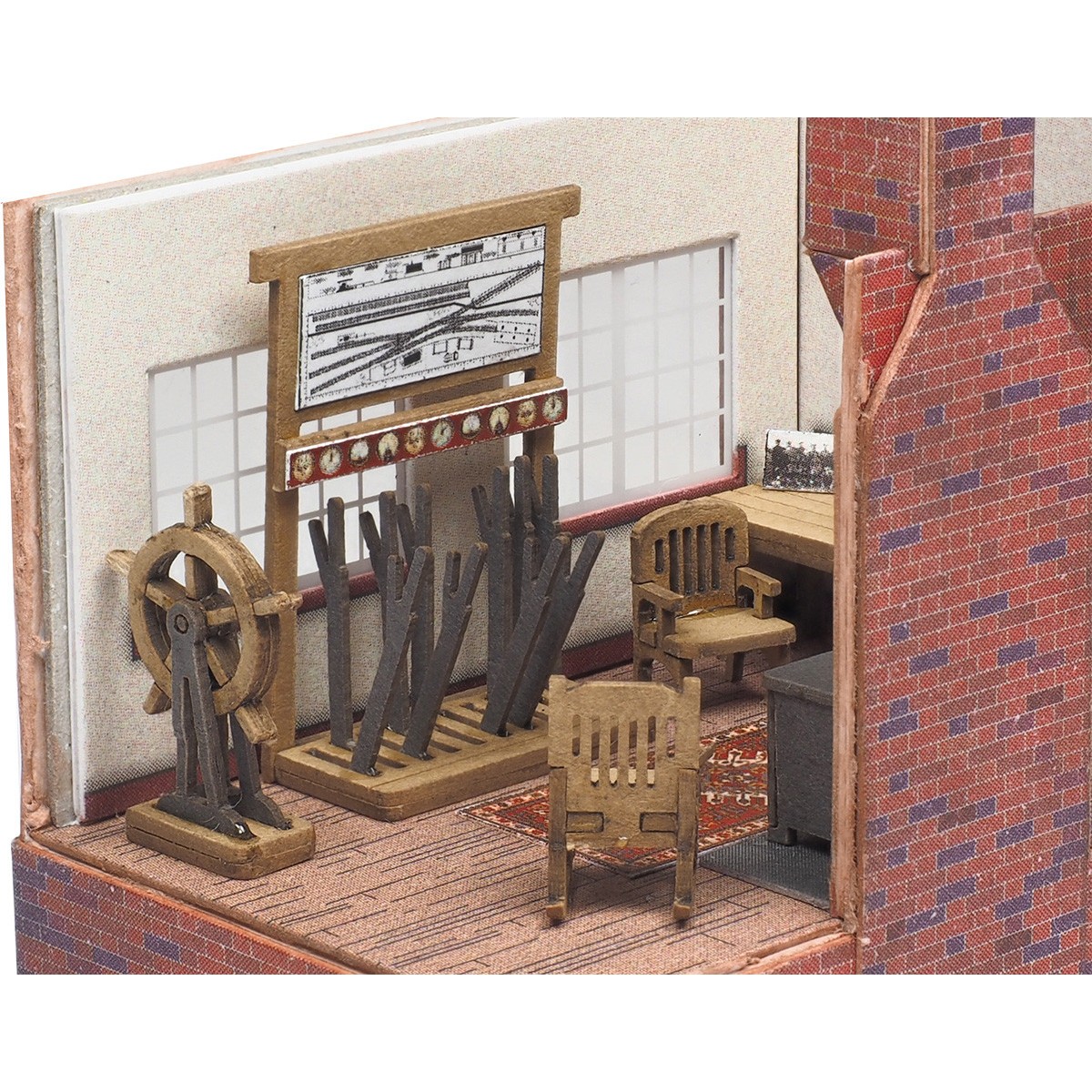 Metcalfe PO580 Model, Interior of the signal box - MET-PO580