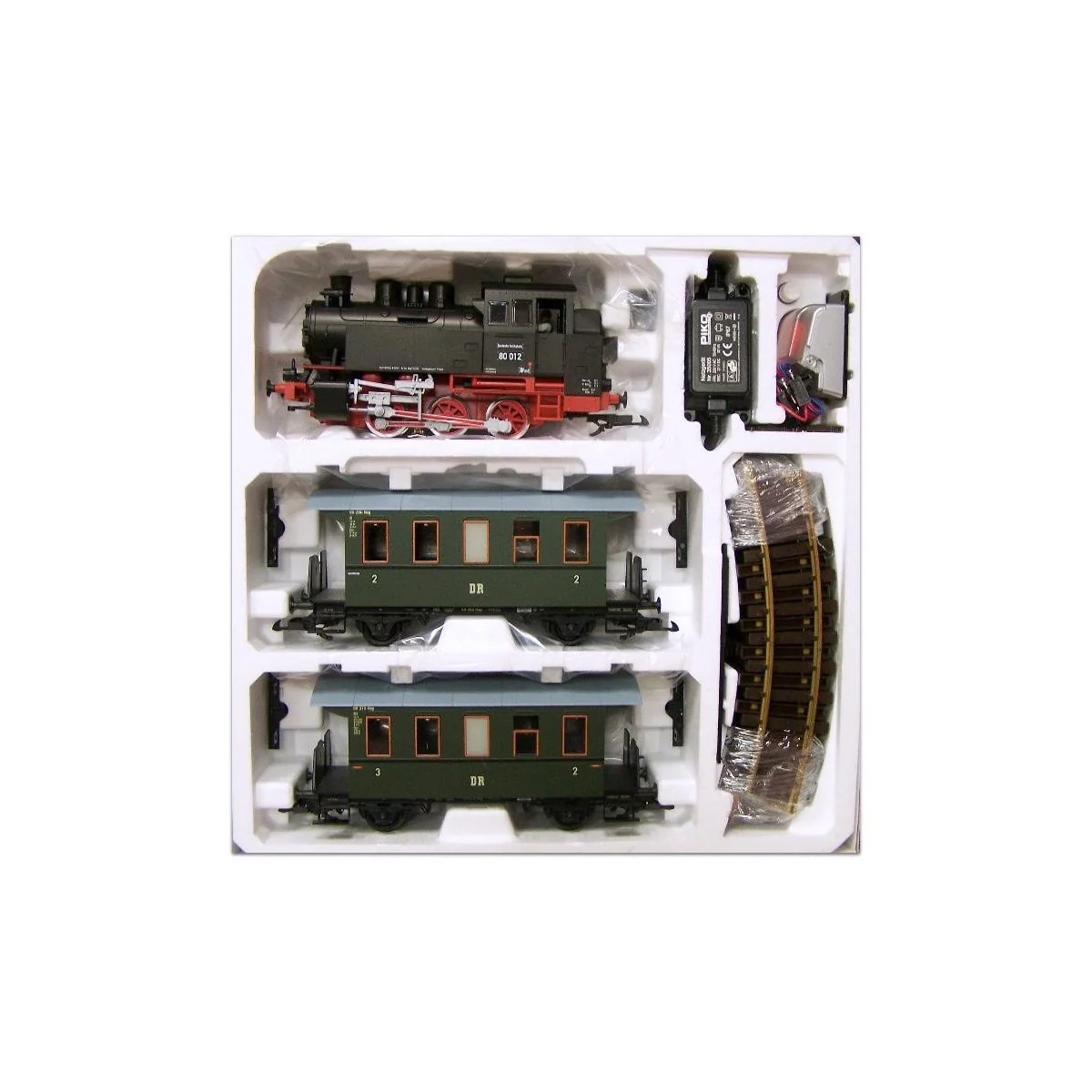 Piko G 37125 Coffret de départ voyageurs, avec BR 80 sonorisée et fumigène, analogique Piko G Piko_37125 - 2