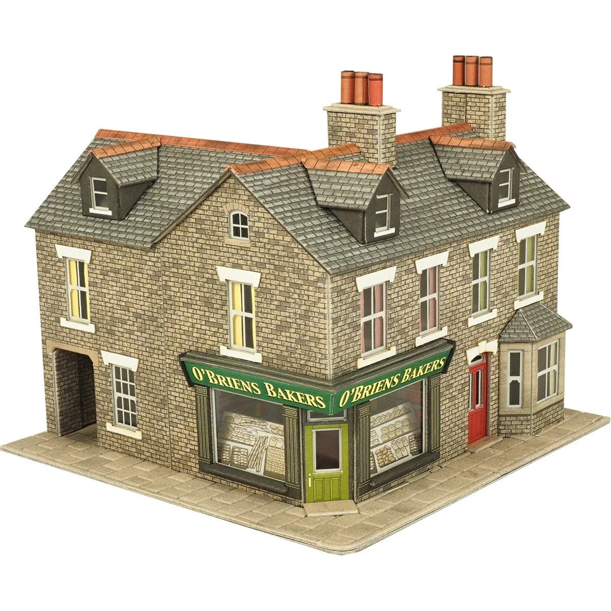 Metcalfe PO264 Model Kit, Stone Corner House with Shop Metcalfe PO264 Model Kit, Stone Corner House with Shop